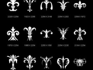 objects symbols fleurs de lis CG Textures