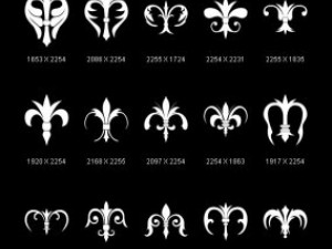 objects symbols fleurs de lis CG 纹理