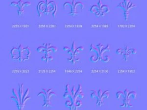 objects symbols fleurs de lis CG Textures