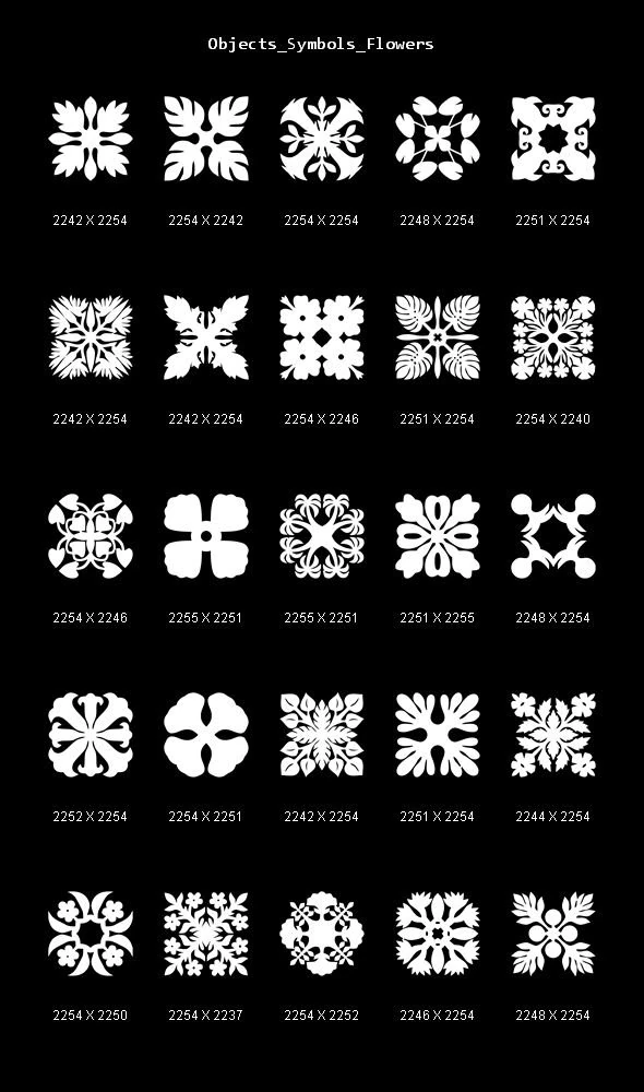 オブジェクト シンボル 花 CG テクスチャ .c4d .max .obj .3ds .fbx .stl .blend 