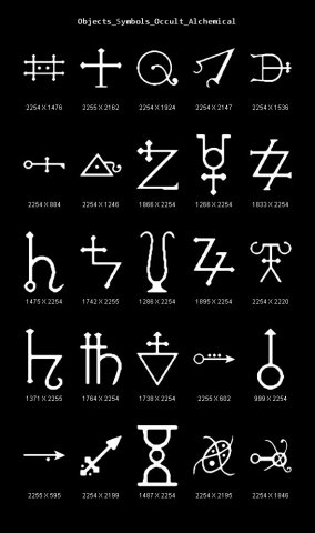 objects symbols occult alchemical CG Texturen .c4d .max .obj .3ds .fbx .stl .blend 