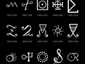 objects symbols occult alchemical CG Texturen