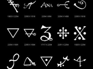 objects symbols occult alchemical CG Texturen