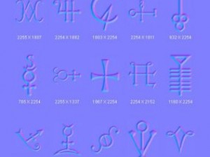objects symbols occult alchemical CG Texturen