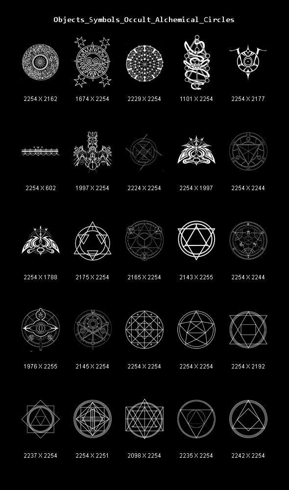 사물 기호 신비로운 연금술 원 CG 텍스쳐 .c4d .max .obj .3ds .fbx .stl .blend 