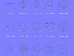objects symbols occult alchemical circles CG Texturen