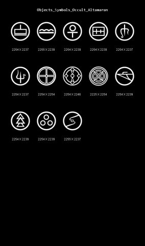objects symbols occult altamaran CG Textures .c4d .max .obj .3ds .fbx .stl .blend 