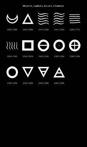 objects symbols occult elements CG Textures .c4d .max .obj .3ds .fbx .stl .blend 