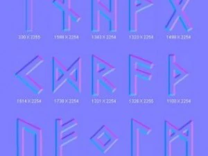 objects symbols occult runes nordic CG Textures