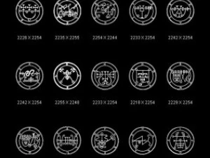 オブジェクト シンボル オカルト ソロモン CG テクスチャ