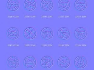 obiekty symbole okultystyczny Salomon CG Tekstury