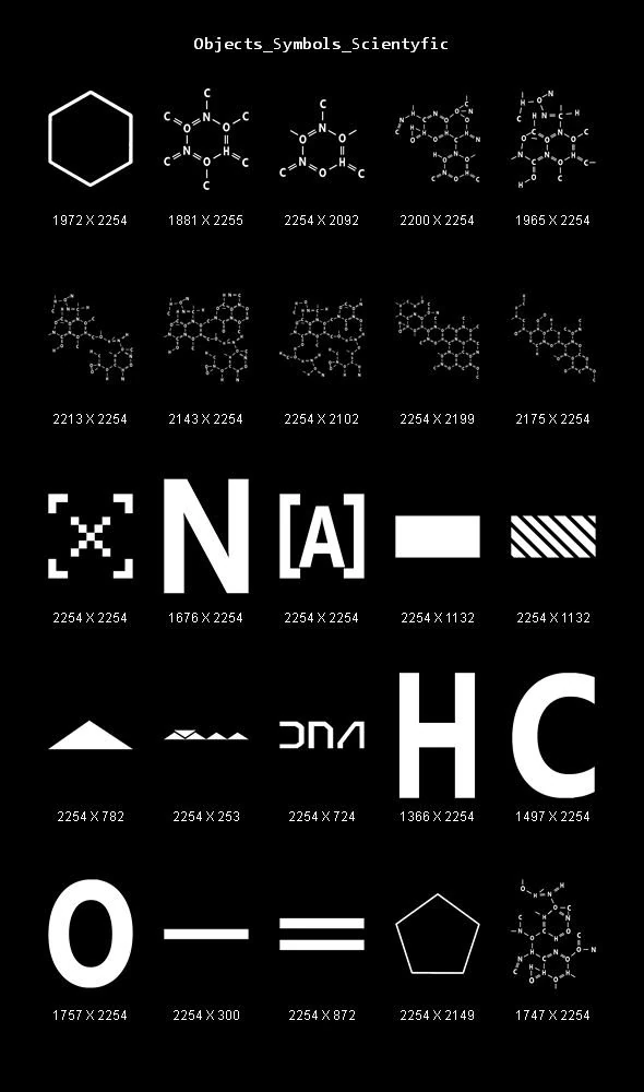 obiekty symbole naukowe CG Tekstury .c4d .max .obj .3ds .fbx .stl .blend 