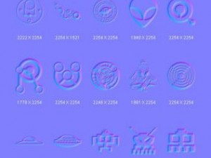 objects symbols ufo CG Textures