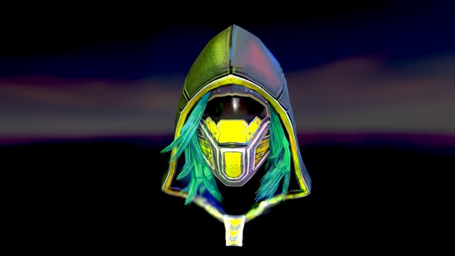 sci-fi hood mask 3D 模型 .c4d .max .obj .3ds .fbx .stl .blend 