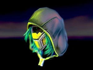 sci-fi hood mask 3D Model