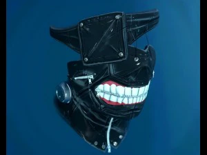 m&aacute;scara de ghoul de t&oacute;quio Modelo 3D