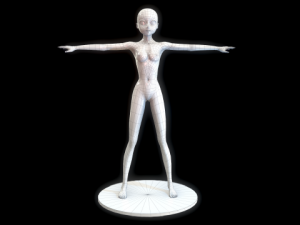 anime girl basic body Modelo 3D