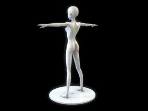 anime girl basic body Modelo 3D