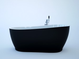 black bathtube 3D Model