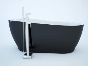 black bathtube 3D Model