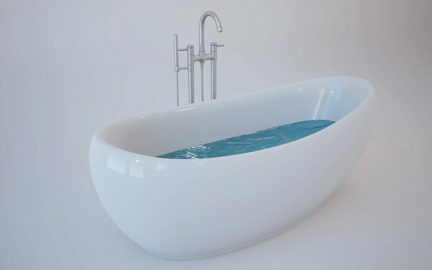 bath tub 3D Model .c4d .max .obj .3ds .fbx .stl .blend 