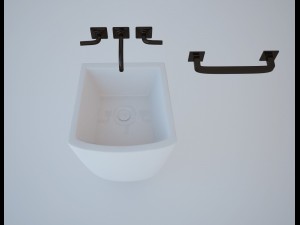 bathroom washbasin 3Dモデル