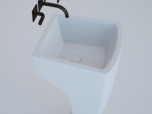 bathroom washbasin 3Dモデル