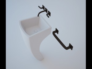 bathroom washbasin 3Dモデル