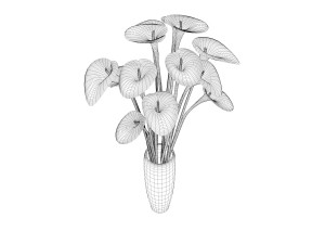 flovers and vase Modelo 3D