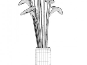 flovers and vase Modelo 3D