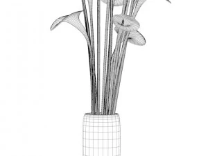 flovers and vase 3D Model