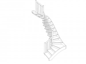 interior stair 3D मॉडल