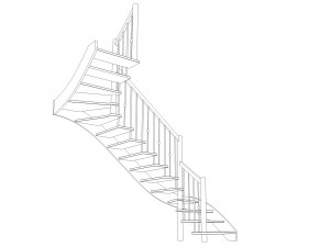 interior stair 3D मॉडल
