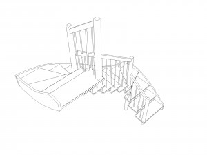 interior stair 3D मॉडल