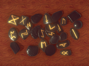 runes full futhark Modello 3D