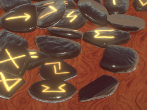 runes full futhark Modello 3D