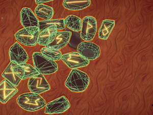 runes full futhark Modello 3D