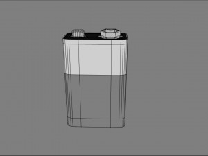 nine-volt battery Modello 3D