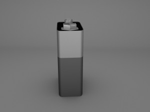 nine-volt battery Modello 3D