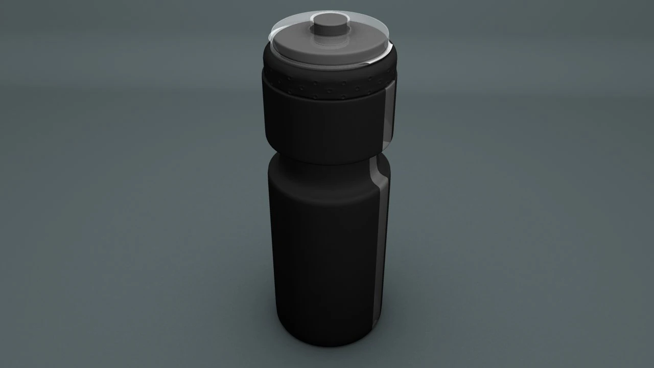 water bottle 3D Model .c4d .max .obj .3ds .fbx .stl .blend