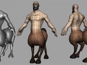 free base mesh centaur 3D 모델