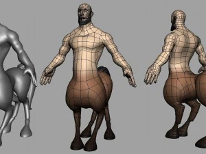 free base mesh centaur 3D Model