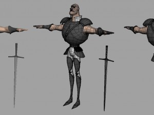 free base mesh warrior 3Dモデル