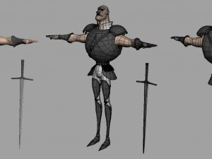 free base mesh warrior 3D Model