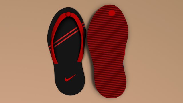 flipflops 3D Model .c4d .max .obj .3ds .fbx .stl .blend 