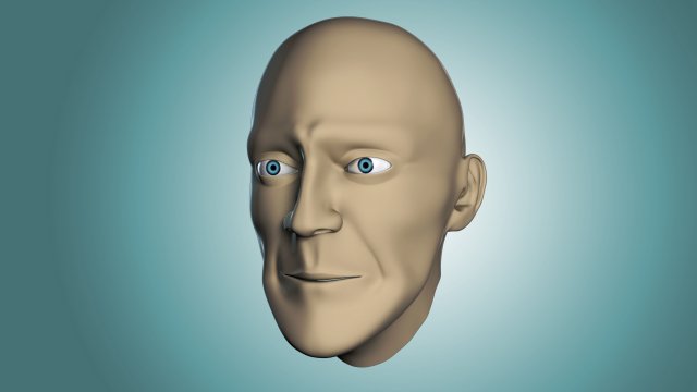 head base mesh 3D मॉडल .c4d .max .obj .3ds .fbx .stl .blend 