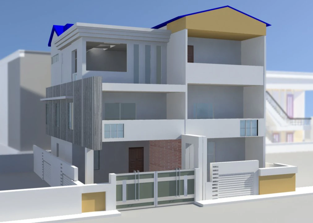 house exterior 3D Model .c4d .max .obj .3ds .fbx .stl .blend