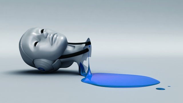 sci-fi femal robot head 3D Model .c4d .max .obj .3ds .fbx .stl .blend 