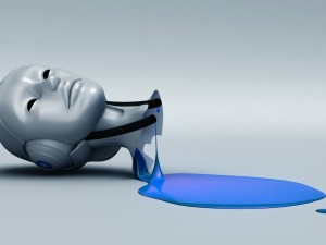 sci-fi femal robot head 3D Модель
