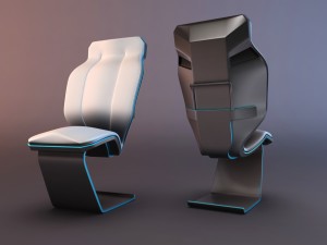 chair pack Modello 3D